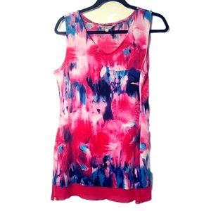 Cleo Pink and Blue Sleveless Top